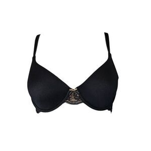 goth lace bow bra